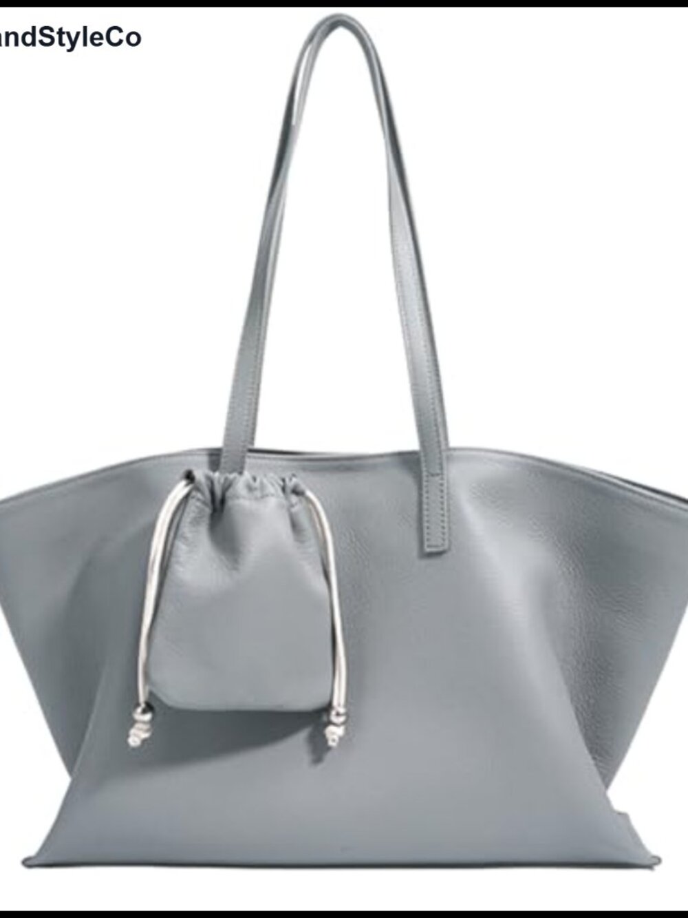 Genuine Leather Tote Bag for Women Soft Top-Grain Top Handle Shoulder Large